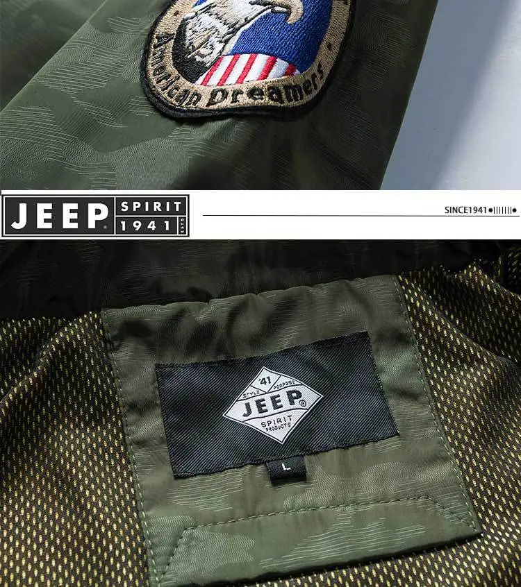 JEEP SPIRIT военная куртка мужская повседневная с капюшоном воротник сетчатая юбка пальто Мужская Плюс Размер M-4XL Верхняя одежда летняя куртка