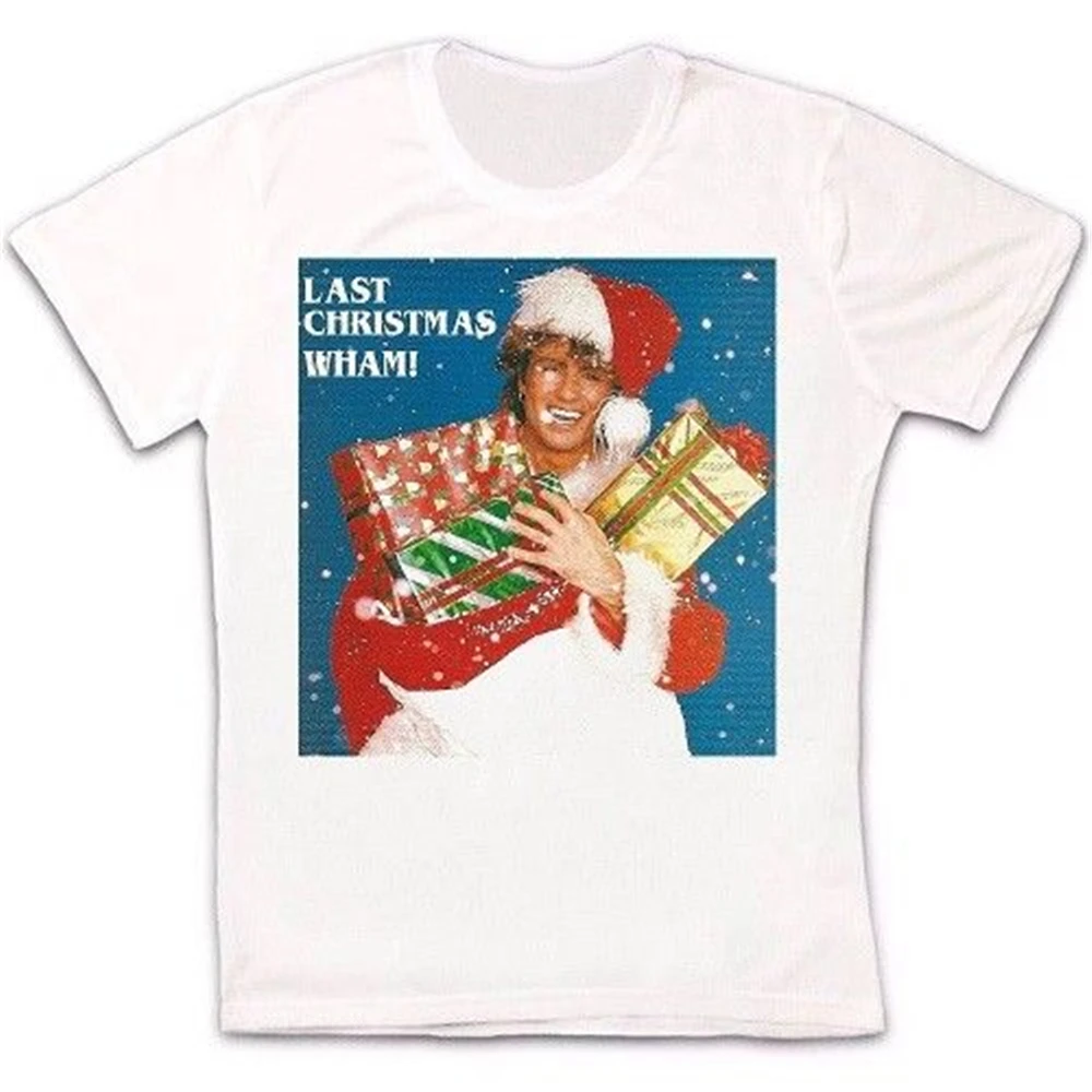 Последнее Рождество Wham Джордж Майкл Ретро Винтаж хипстер унисекс футболка 918