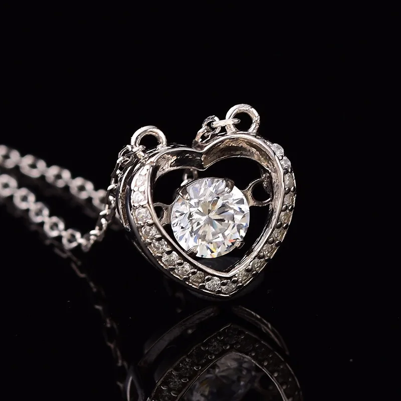 Круглые Подвески из серебра S925 пробы 0.50ct D VVS Kkmall | Украшения и аксессуары