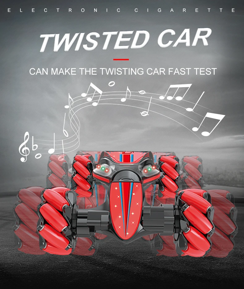 2019 Remote Control Stunt Car Gesture Induction Twisting Off-Road Vehicle Light Drift Dancing Side Driving Toy Gift for Kids |