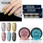 Набор алмазных гель-лаков ROSALIND Платиновый лак Гибридный штамп набор для акриловых ногтей все для маникюра краска Гель-лак для ногтей 6 шт.компл.