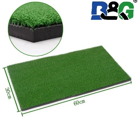 Online BG Marka Kapalı/açık Köy Golf Minderi Eğitim Isabet Pedi Uygulama Kauçuk Tee Tutucu çim Halı Grassroots Yeşil 60cm X 30cm