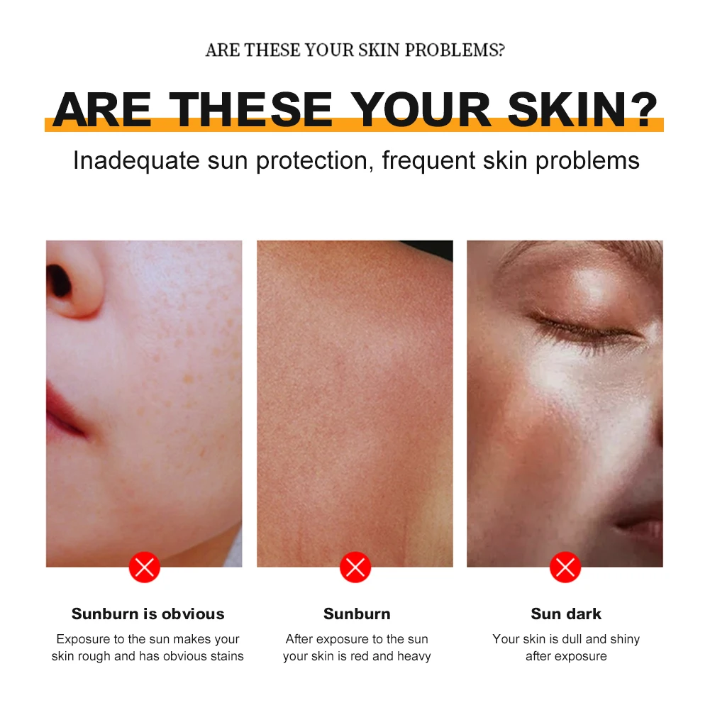 Солнцезащитный отбеливающий крем для лица тела увлажняющий антивозрастной от