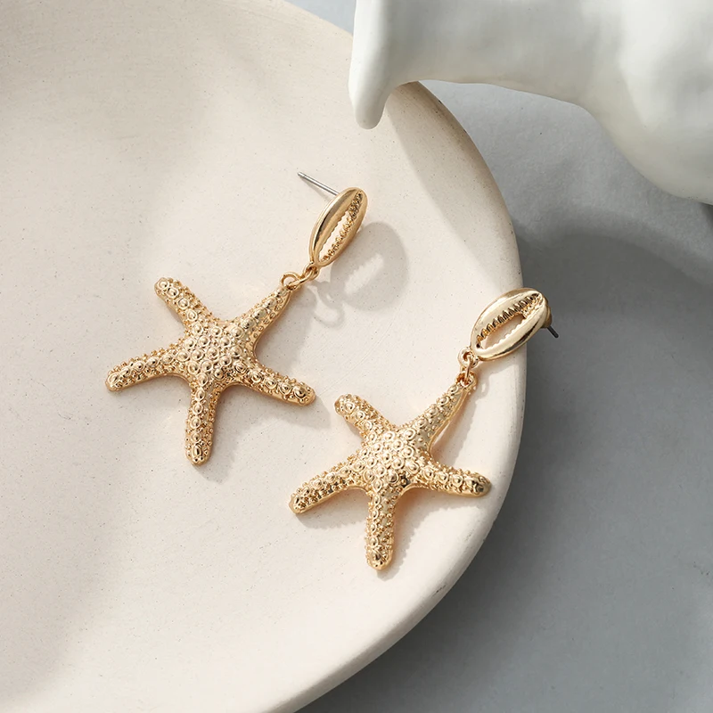 Новинка 2019 пляжные серьги в виде раковины женские модели увеличенные