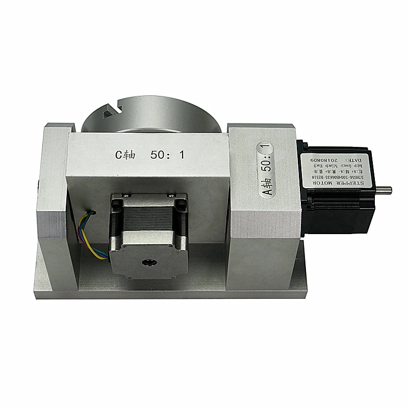 50:1 CNC Dividing Head Rotary Axis 100:1 Harmonic Gearbox 4th 5th for Router | Инструменты
