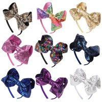 cn sequin bow headband for girls fashion hairband glitter hair bows headbands party headwear kids hair accessories