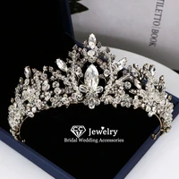 cc wedding crown bride tiara engagement hair jewelry accessories for women baroque style diana crowns headband de noiva kc26