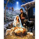Алмазная живопись, вышивка на тему Рождества, мозаика, украшение Стразы XN021