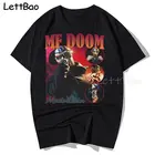 Модная мужская футболка хлопковые фирменные носки футболку Mf Doom с коротким рукавом рубашка Размеры S - 3Xl взрослых повседневные футболки женские футболки 2021