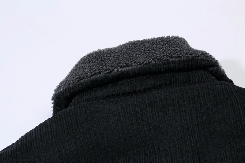 Зимняя куртка мужская Techwear черные толстые теплые куртки пальто с меховой отделкой