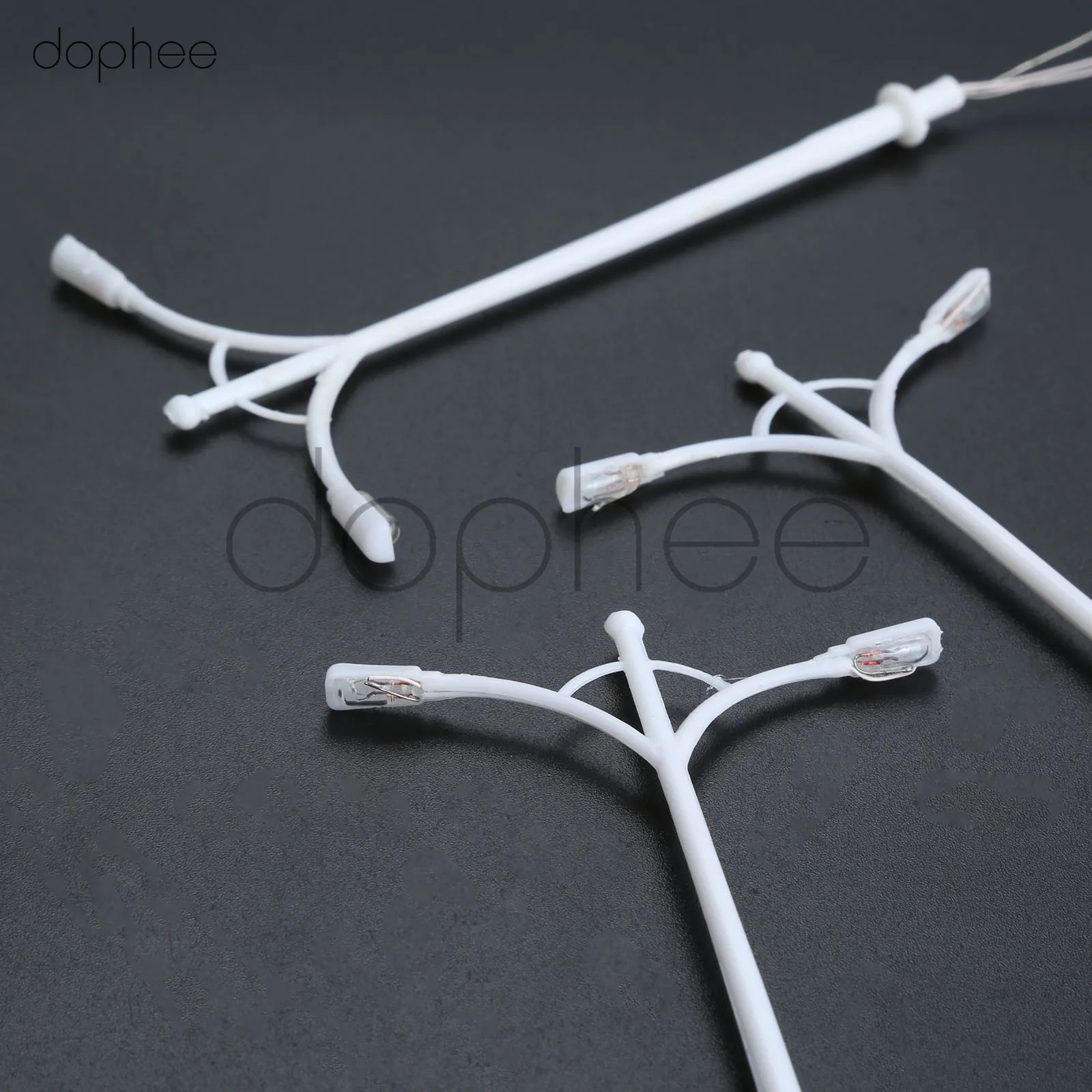 Dophee 10 шт. модель железнодорожного поезда лампа столб уличные фонари масштаб 1:100