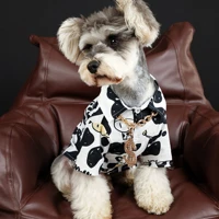 fashion pet clothes cow shirt summer cooling vest cotton comfortable t shirt puppy clothes for chihuahua yorkie ropa perro