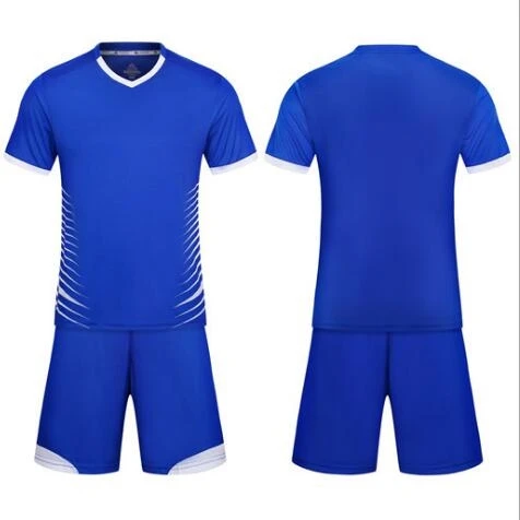 BLUE NOT CUSTOM Custom camiseta futb Children Adult Football Jerseys Boys Soccer Sets,Football Uniforms Kids Soccer Tracksuit Team sports shirt - Цвет: BLUE NOT CUSTOM