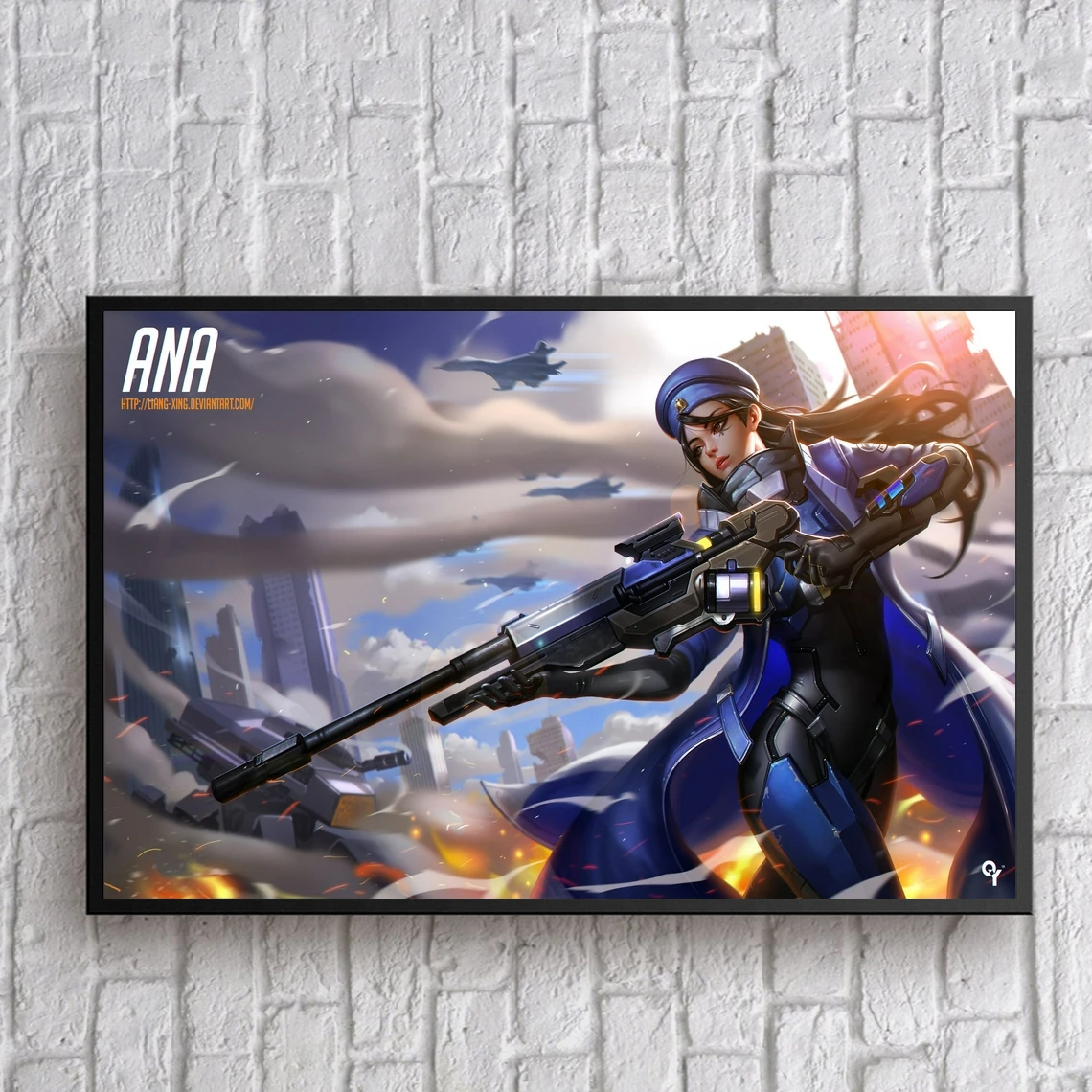 Overwatch видеоигра плакат холст печать Декор для дома настенная живопись (без рамки)