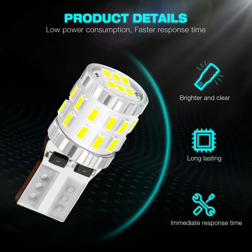NOVSIGHT 10 шт. Авто T10 6500K светодиодный светильник для дома лампы для чтения W5W 300LM купол подсветки перчаточного ящика супер яркий 12/24V Подсветка регистрационного номера