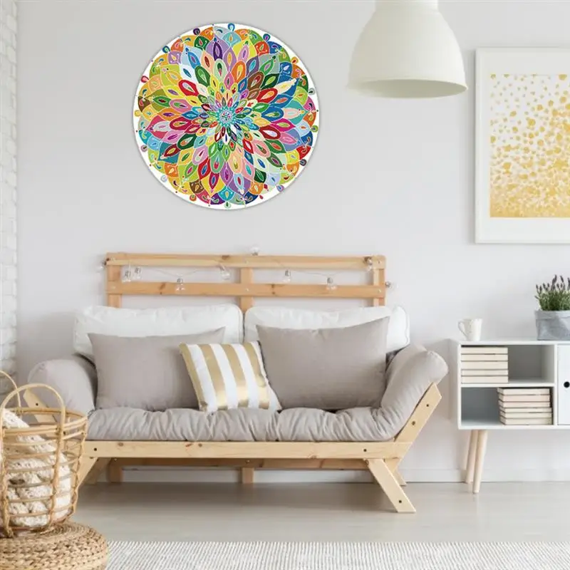 

500 Pieces Round Jigsaw Puzzle Educational Toys Jigsaw Board Gift Family Game Play Collection for Adults and Kids