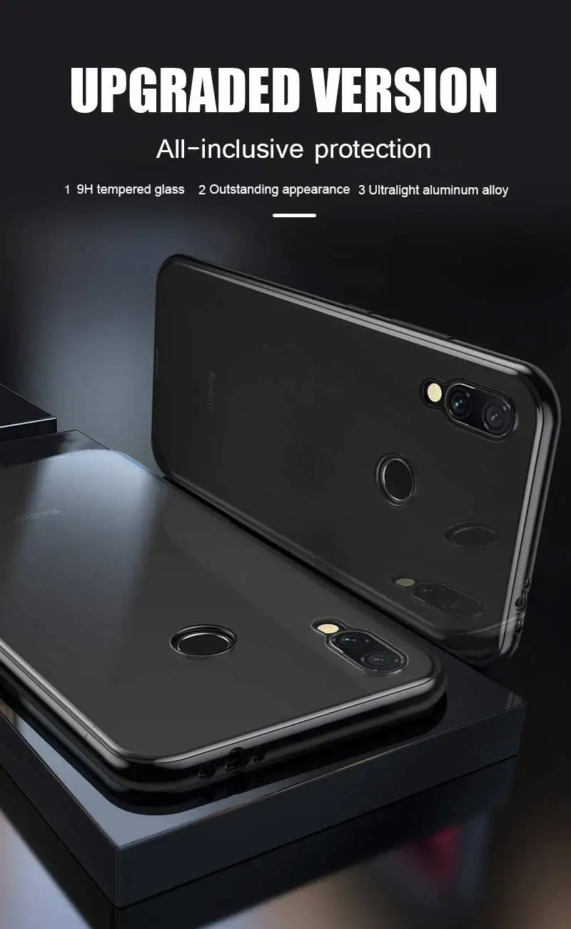 Роскошный металлический магнитный чехол на 360 ° для Xiaomi Redmi Note 7 5 6 K20 Pro, чехол-книжка для Xiaomi Redmi 7a 6a, чехол для телефона, стеклянная задняя крышка