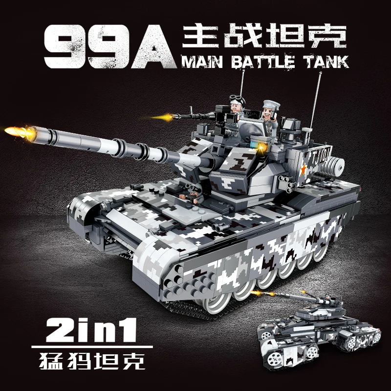 1640 шт. 99A основной боевой танк строительные блоки армированный автомобиль