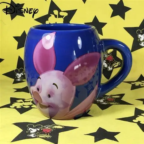 

Disney Cute Cartoon Anime Winnie The Pooh Ceramic Mug Simple Large Capacity Mug Breakfast Mug Collection Cup