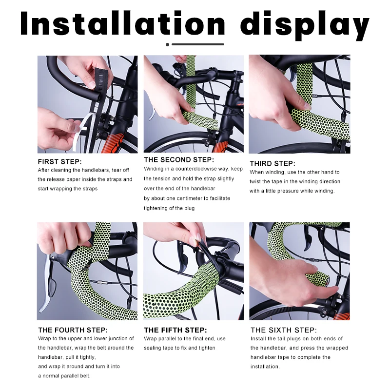 

X-TIGER Road Bike Handlebar Tape 2PCS Silica Anti-slip Bike Bars Grips Tape Cycling Bicycle Handlebar Tape Bike Accessories