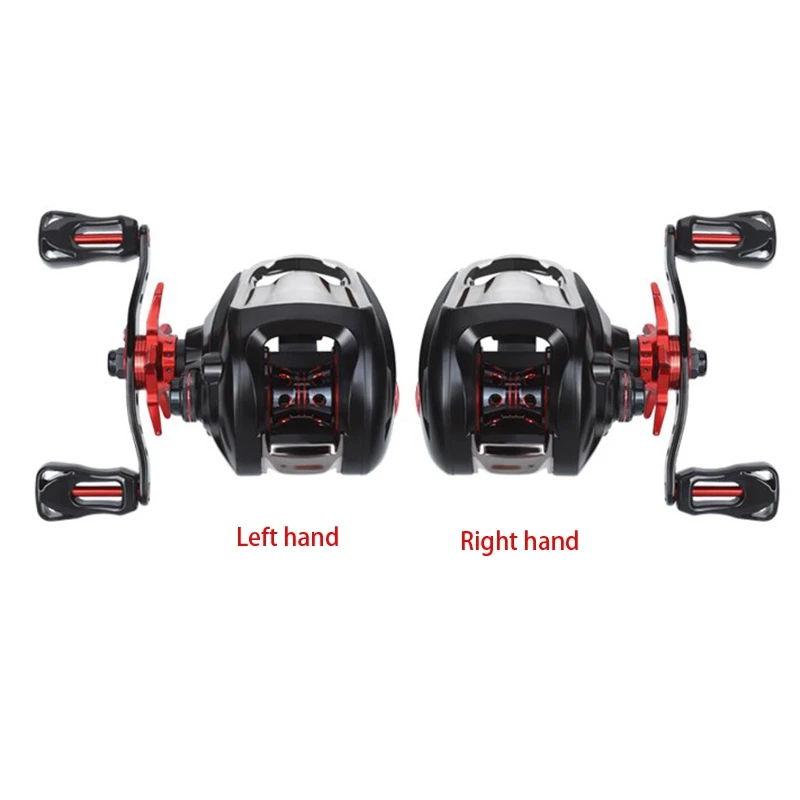 

LINNHUE Baitcasting Reel BT2000 8Kg Max Drag Reel Fishing Bright Double Brake System 6.3:1 Speed Fishing Reel