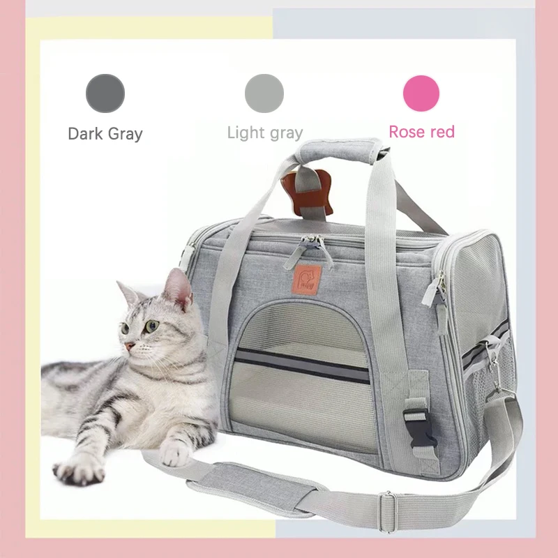 

Cat Carrier Bags Small Dog Cat Backpack Window Mesh Pet Transporter Carrying Bag Airline Approved Soft Sided Backpack For Cats