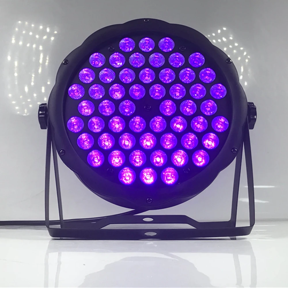 4 шт. 54x3w led ультрафиолетовый par Светильник s dmx512 uv светильник dj вечерние s|Эффект