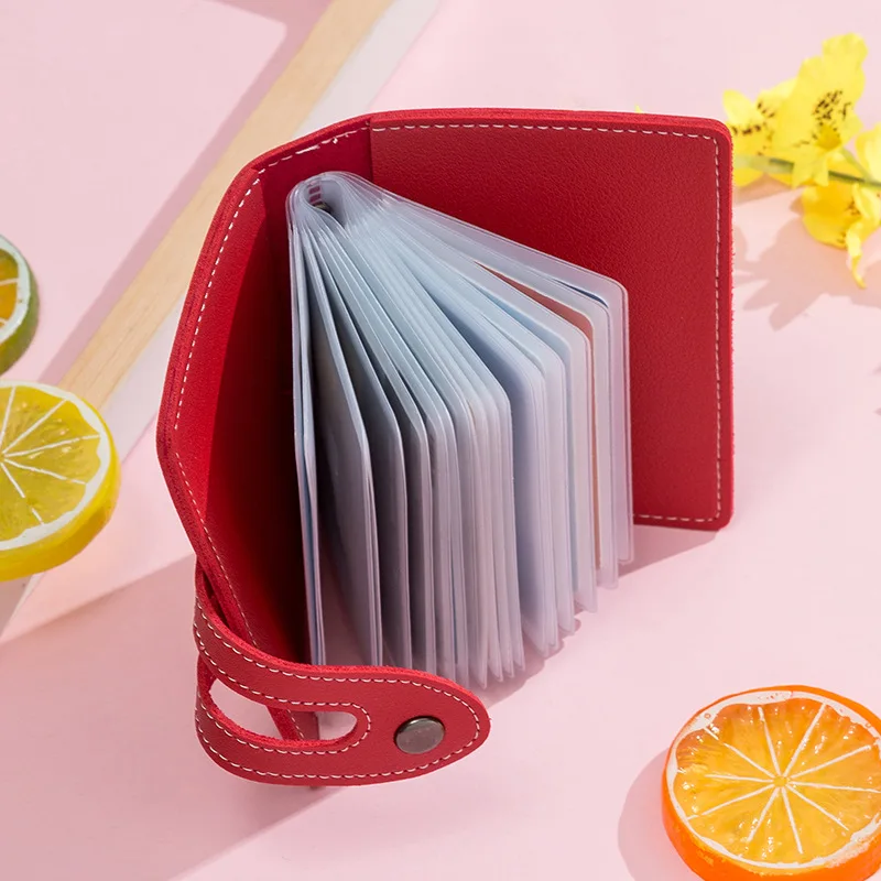 Factory Direct New Korean Version of Women's xiao ka bao Multiple Card Slots jia shi zheng Soft Leather Buckle Purse Spot | Багаж и