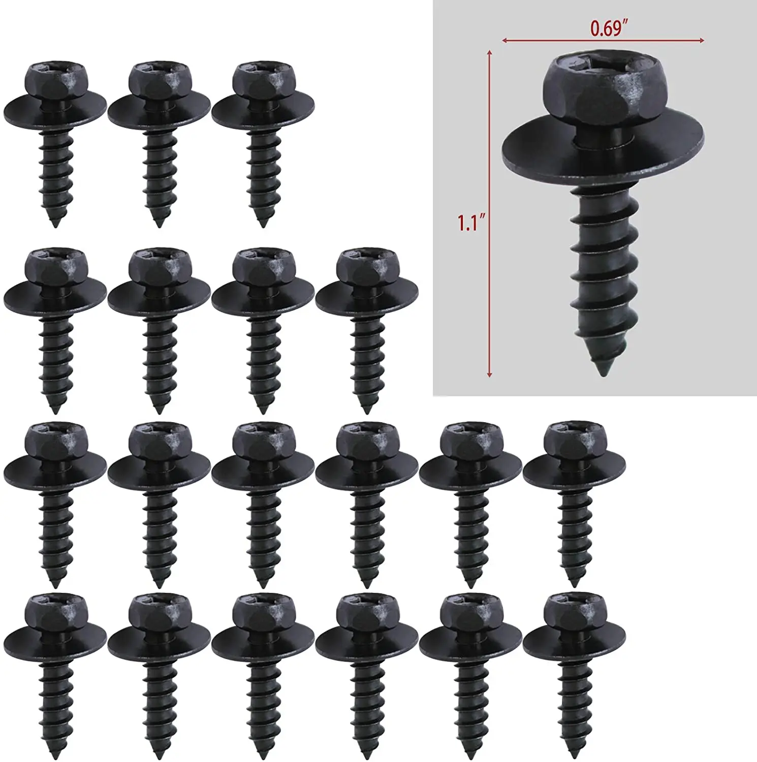 

101pcs is suitable for car buckle door panel interior decoration plate plastic rivet expansion screw buckle clip