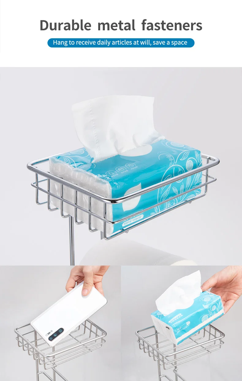 Подставка держатель для туалетной бумаги рулон из нержавеющей стали ванной