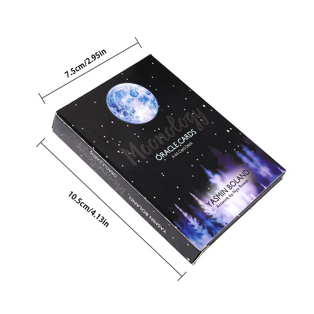 44 шт./компл. Moonology карты с изображением ораклов волшебные Таро для вечерние Ринок