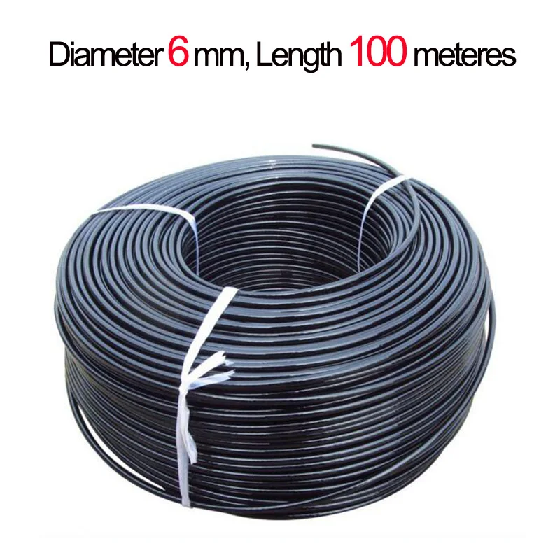 Diam 6mm length 100m Оборудование для фитнеса диаметр 5 мм или 6 мм стальной трос для фитнеса общий кабель для силовой тренировки отрицательный Вес 800 кг - Цвет: Diam 6mm length 100m