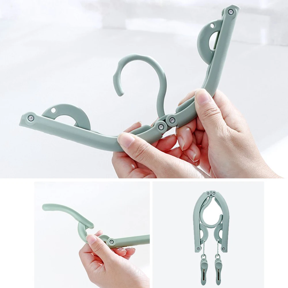 Новый! Складная пластиковая вешалка для одежды и брюк носков переносной