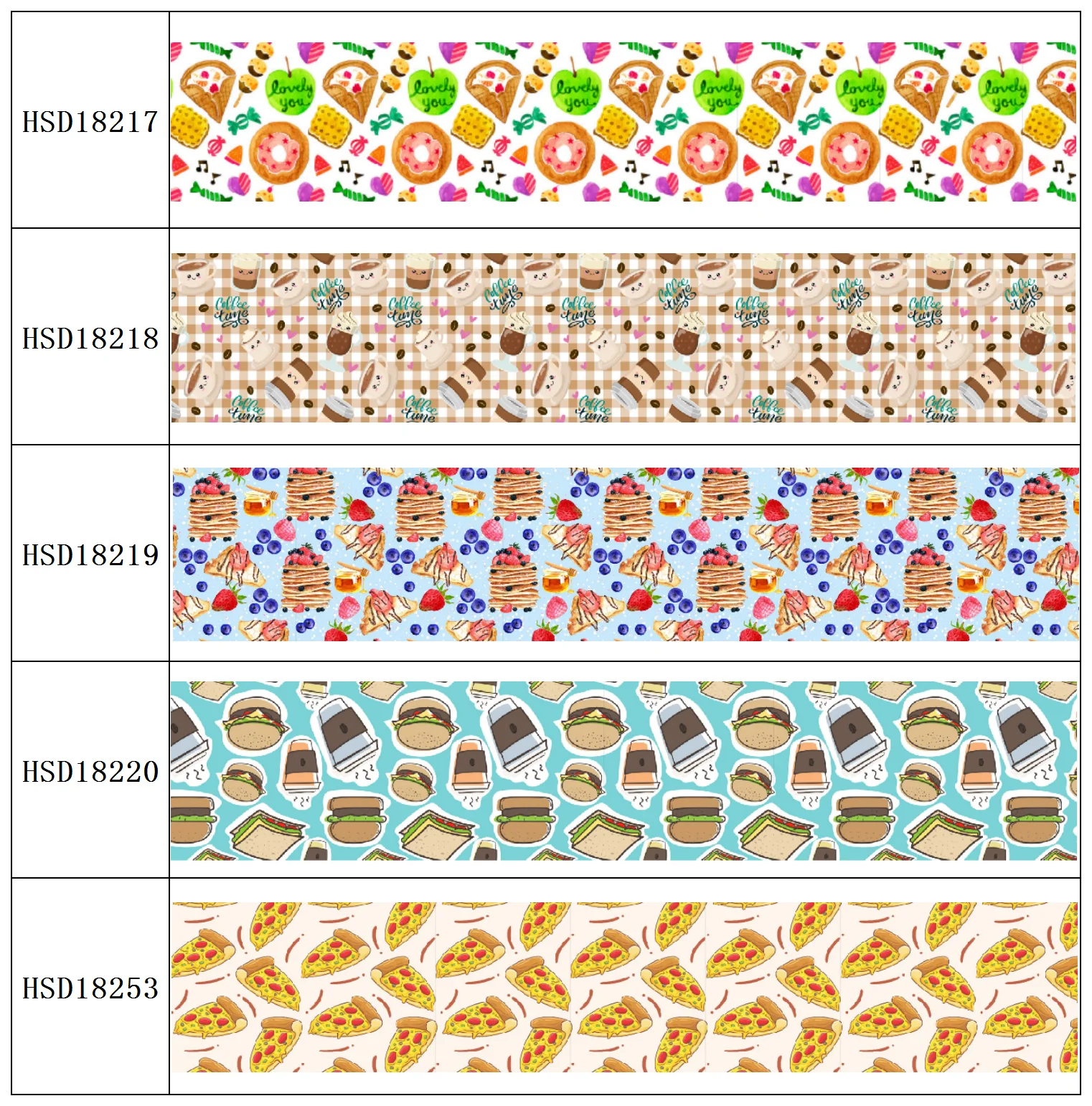 

HSDCraft Free shipping 25MM 38MM 75MM Heat Transfer Printed Grosgrain ribbon for diy hair bow