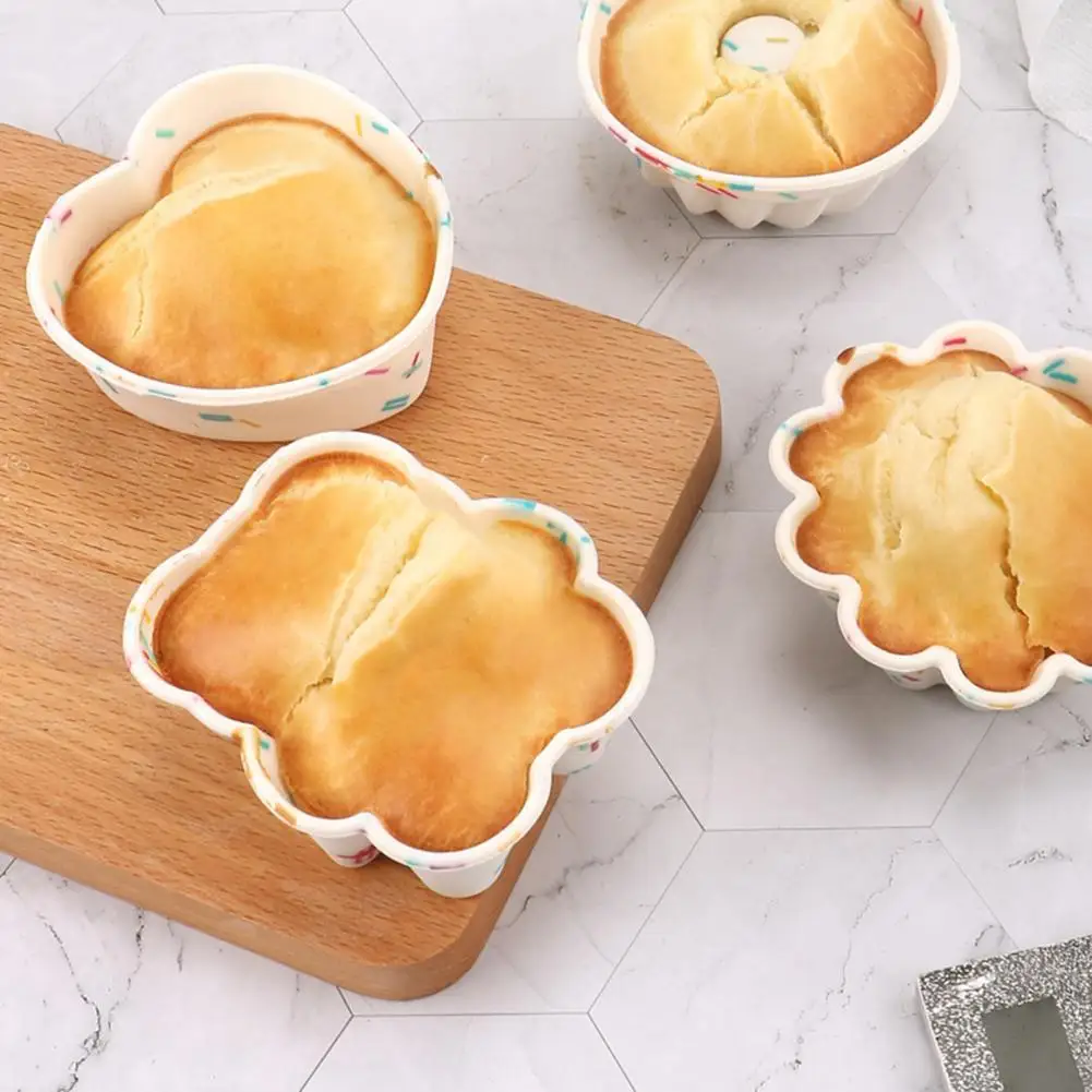 

80%HOTCake Mold Eco-friendly High Elastic Silicone Cake Muffin Baking Mould for Home