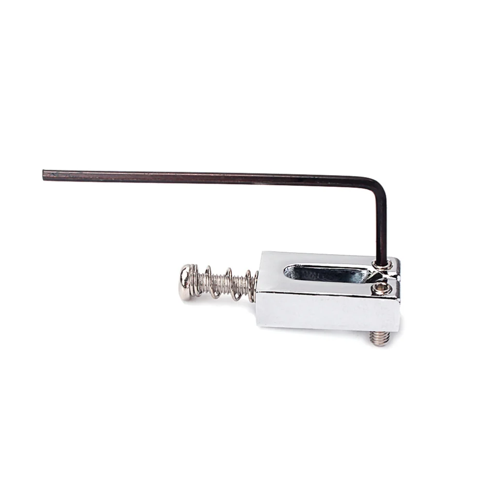 

6 in 1 Flat Guitar Saddle Set for Style Guitar Replacement Parts (Silver)