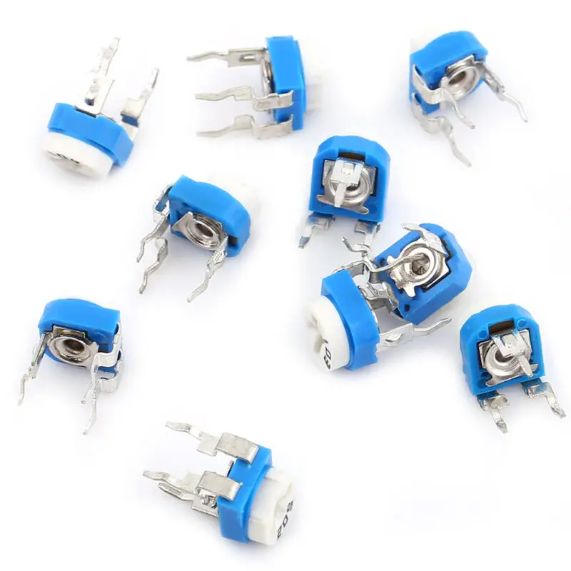 100pcs High Quality 500ohm-1M Ohm Variable Resistor Potentiometer Rheostat Trimpot Trimmer SG | Электроника