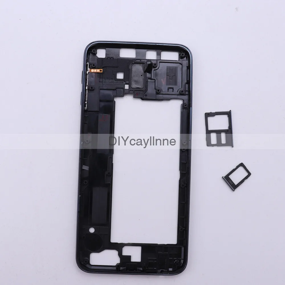 Для Samsung Galaxy J6 Plus 2018 J610 J610F полный корпус ЖК панель Крышка средняя рамка SM