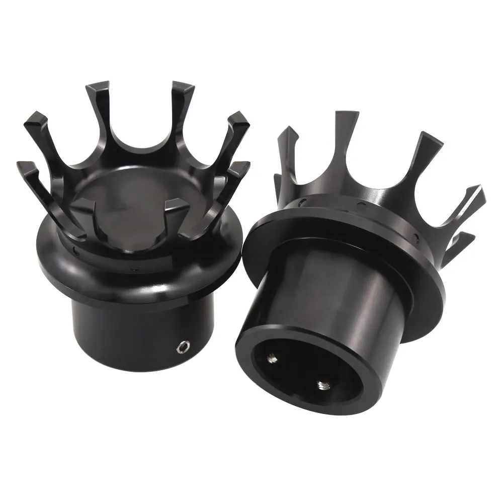 

Aluminum Front Axle Nut Cover Bolt Cap Black Crown For Harley XL 883 1200 Dyna Touring Glide V-Rod CVO Ultra Softail Motorcycles