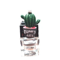 car aromatherapy clip cactus potted shape fresh fragrance resin auto perfume diffuser aromas bottle for car