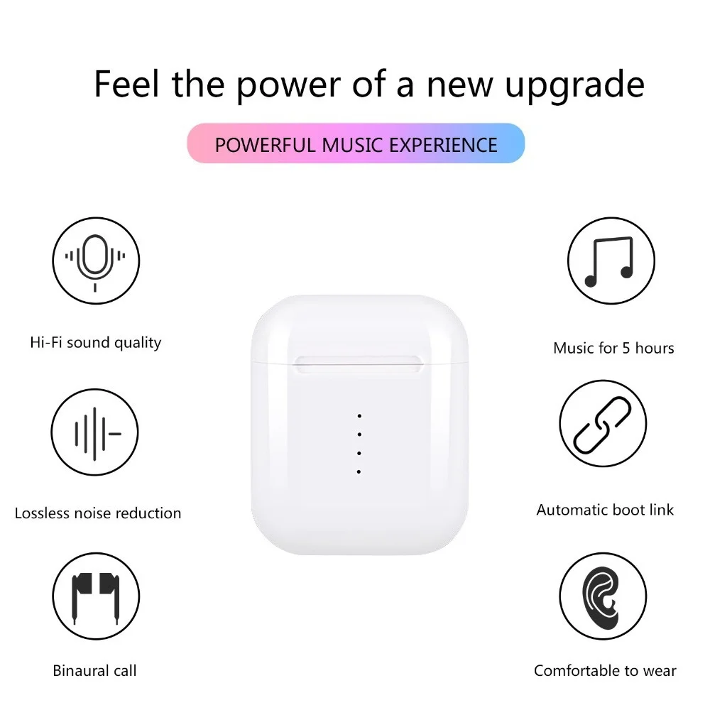 I10 наушники вкладыши TWS с 5 0 Bluetooth i7s tws 3D HD стерео гарнитура Беспроводные