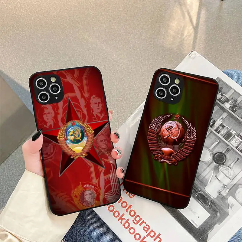 

USSR Flag Phone Case For iphone 5s 6 7 8 11 12 plus xsmax xr pro mini se Cover Fundas Coque
