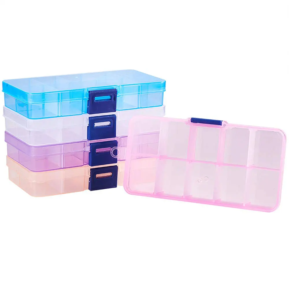 Контейнер пластиковый для ювелирных изделий 10 отделений | Дом и сад