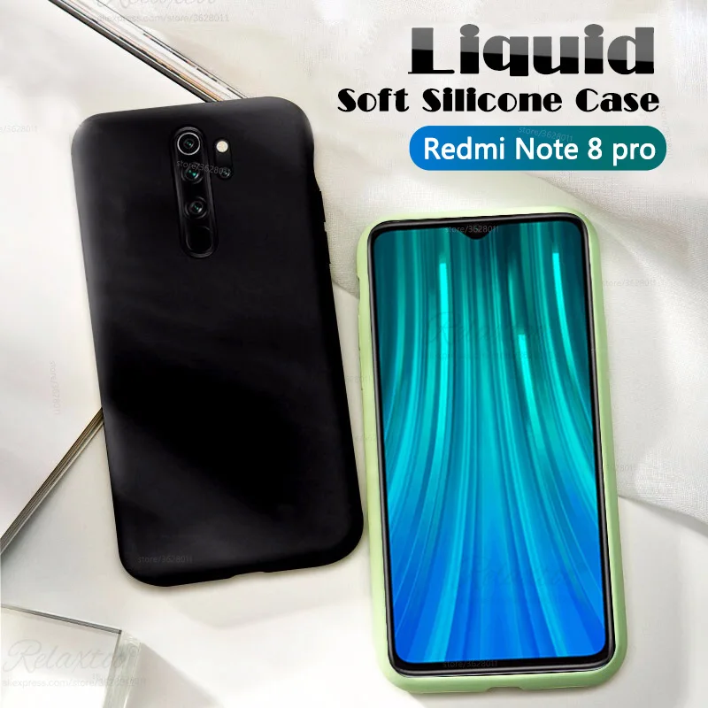 Мягкий жидкий силиконовый чехол для xiaomi redmi 8a 8 note8pro note8 карамельный цвет телефона