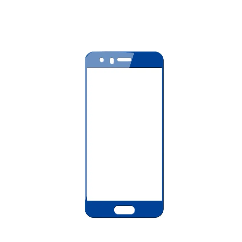 Синий 2 шт Полное покрытие закаленное стекло для huawei Honor 9 Защита экрана Защитное стекло для huawei Honor 9 стекло - Цвет: Синий