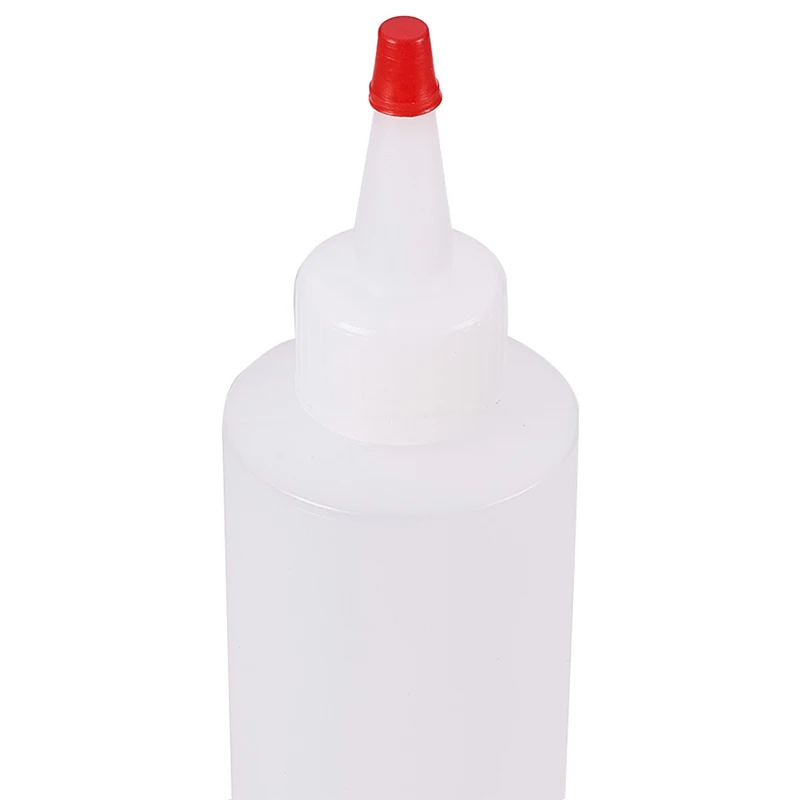 LIXF 24 упаковка маленькие пластиковые бутылки для выдавливания приправ с красным
