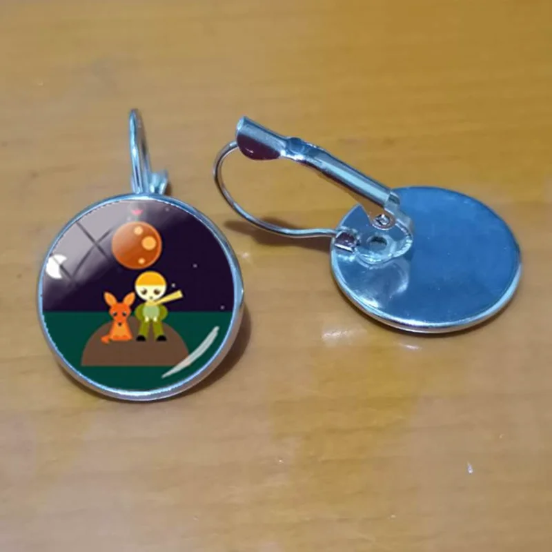 Silver / Новая мода Le Petit Prince Hook Серьги маленькое украшение Маленький принц французский Сказочный Стиль серьги аксессуары - Окраска металла: Silver