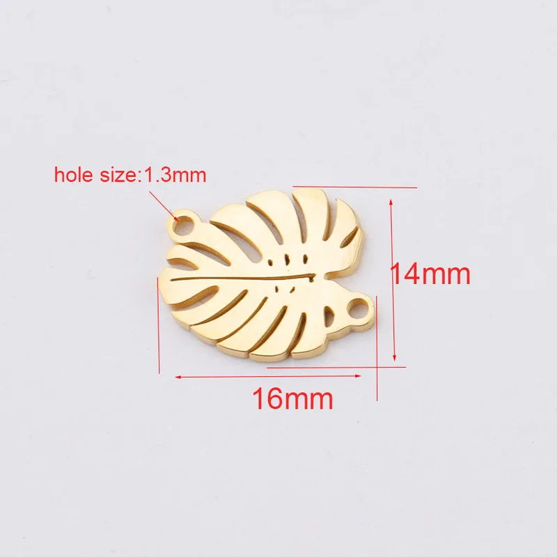 5 шт./лот листья филигранные аксессуары сделай сам металлический соединитель для