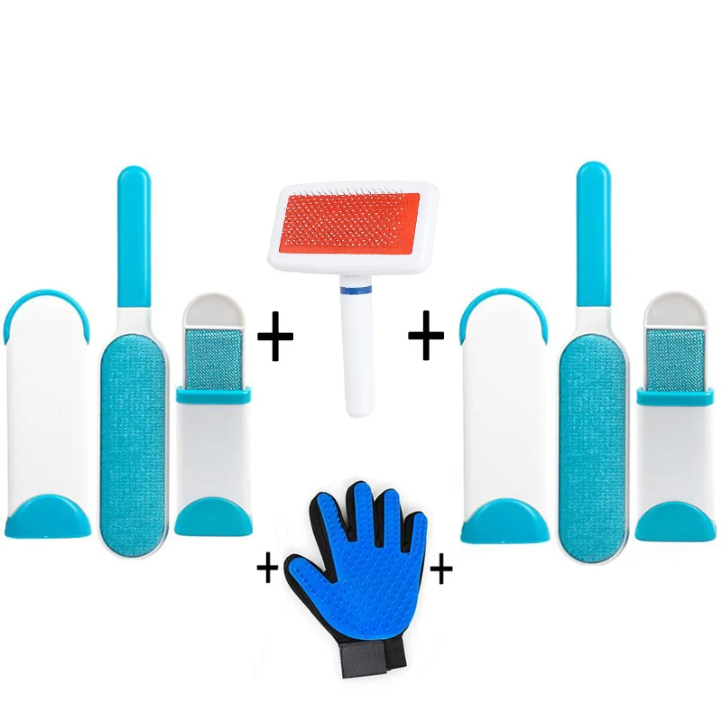Набор для чистки домашних питомцев перчатка груминга животных щетка удаления