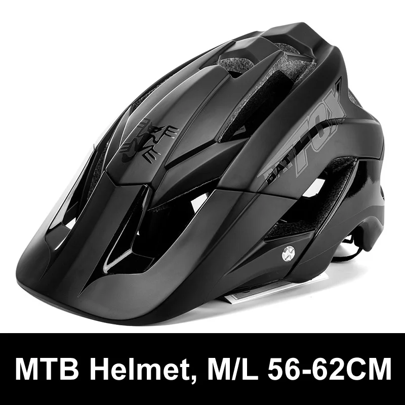 1 Batfox велосипедный шлем ультралегкий велосипедный шлем Casco Ciclismo интегрально-Формованный велосипедный шлем дорожный горный MTB шлем 56-62 см - Цвет: 1